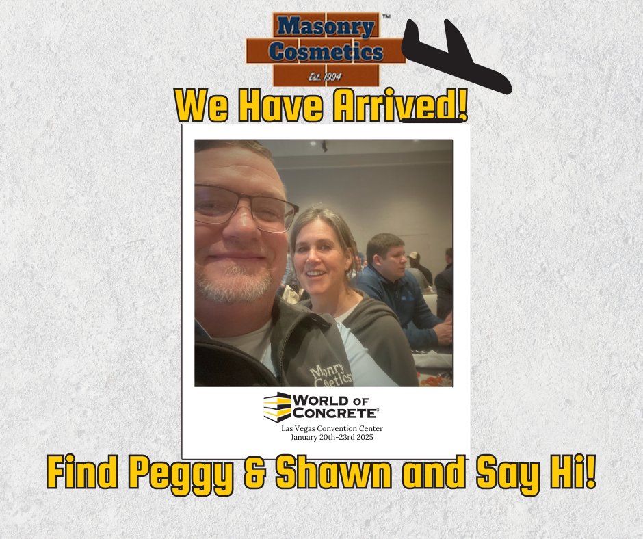 Masonry Cosmetics has arrived at the "World of Concrete 2025!"
We’re excited to network with industry leaders, showcase our innovative solutions, and stay ahead of the latest trends in masonry. Stay tuned for live updates from the event! #WorldOfConcrete #MasonryCosmetics