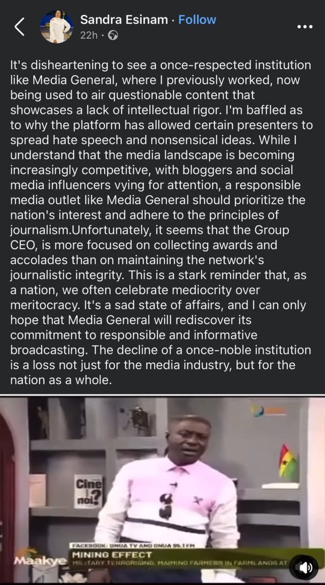 DjoletoT's tweet photo. Every sensible person can attest to the fact that Media General is an irresponsible media network https://t.co/pPgmsqx2rI
