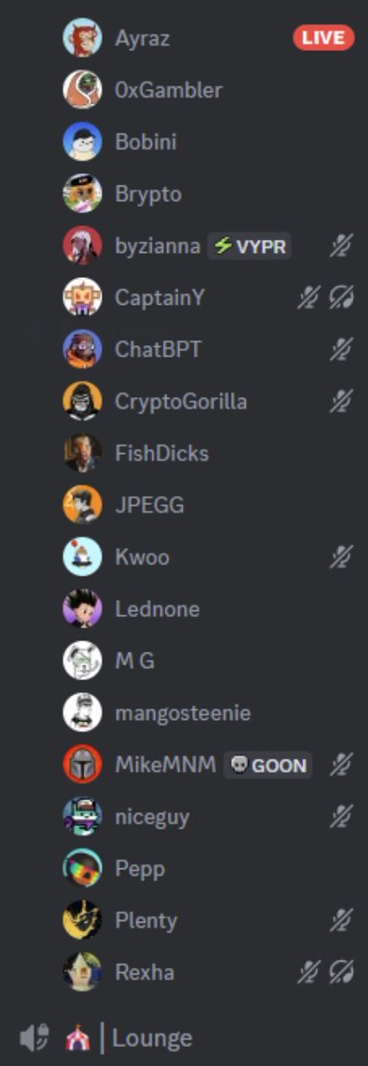 Bear or Bull there is never a day we aren't pact out in the VC making daily trades, finding early alpha relevant to tons of chains, NFTs and coins (AI, memes, gaming). We are all traders with our own niche in this space which makes this group thrive in all directions.  

We are