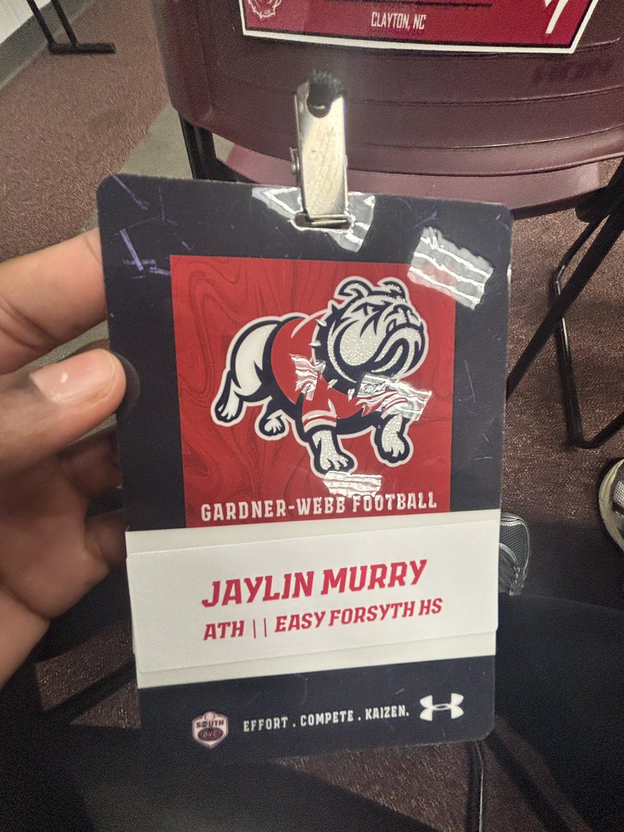 Hade a Great Visit at <a href="/GWUFootball/">Gardner-Webb Football</a>!!
<a href="/GWUCoachPinnix/">Darius Pinnix Jr</a> <a href="/CoachWillert/">Todd Willert</a>