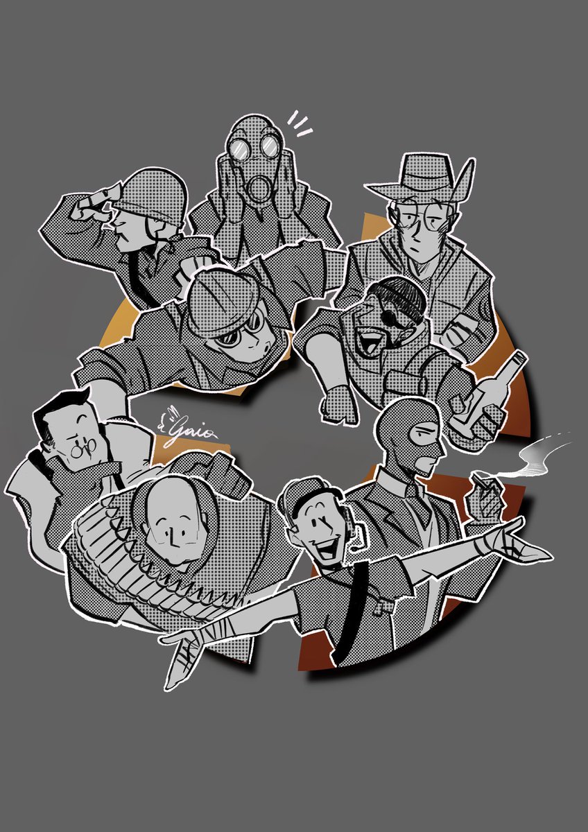 ambersonic96's tweet photo. Recently the last comic of the Team Fortress 2 serie came out. AFTER 7 YEARS!!!! We’ve been waiting for so long!!! And I love that we finally got the ending!!!!! Thank you Valve and TF2 team! 

#teamfortress2 #tf2 #comic #valve #tf2comic #orangebox #waiting #illustration #digital https://t.co/jQi6TSmzO9