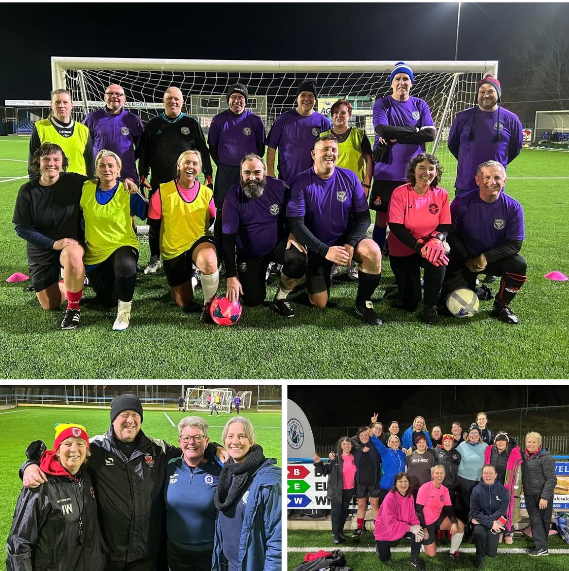 Thank you to the amazing Wannabe Warriors for putting us through our paces tonight on pitch 1. 
A massive thank you to Gary &amp; Karen for supporting our referee training too. Coach Carolyn had a great session with our hot steppers on pitch 2👏A cold evening but a great evening ⚽️
