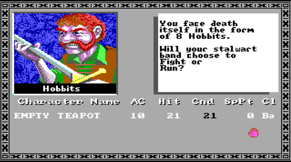 EmptyTeapotLtd's tweet photo. Inspired by Dungeon Master and Bard’s Tale on the Amiga, the design captures a retro vibe with small visuals to leave room for the story. Everything’s crafted for immersion. 🖥️📷What’s your favourite retro UI? Share below #motivationmonday https://t.co/SQuTvFLFhB