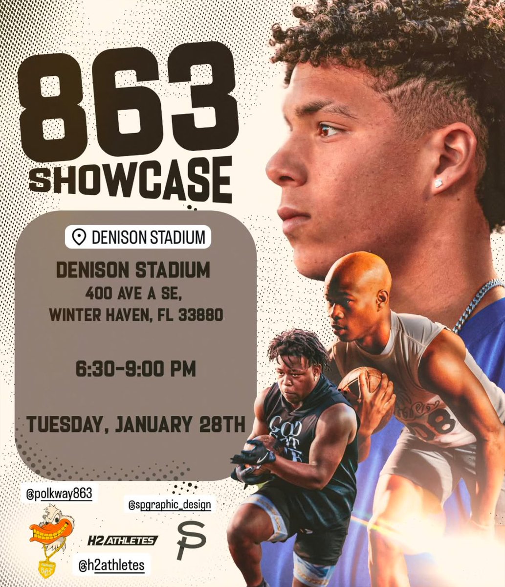 I will be attending the 863 showcase on Jan 28th🙏🏻

<a href="/H2_Recruiting/">Hasani (H2) | Football Recruiting</a> 
<a href="/PP_All_American/">All-American Bowl by Podyum Preps</a> 
<a href="/polk_way/">PolkWay</a> 
<a href="/UTChattanooga/">The University of Tennessee at Chattanooga</a> 
<a href="/claytonm61/">Clayton Monroe</a> 
<a href="/Anthony34352017/">Coach Russell</a> 
<a href="/GeorgiaKnights1/">Community Christian College Georgia Knights</a>