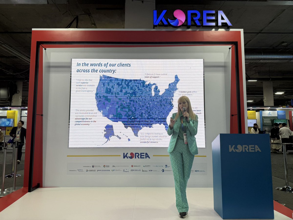 A special thank you to #KODIT Korea Credit Guarantee Fund for the invitation to speak at the impressive Korean Pavilion in Las Vegas. Here’s to fostering stronger partnerships and driving innovation across borders! #SouthKorea #Tech #Trade #Collaboration #CES #CES2025