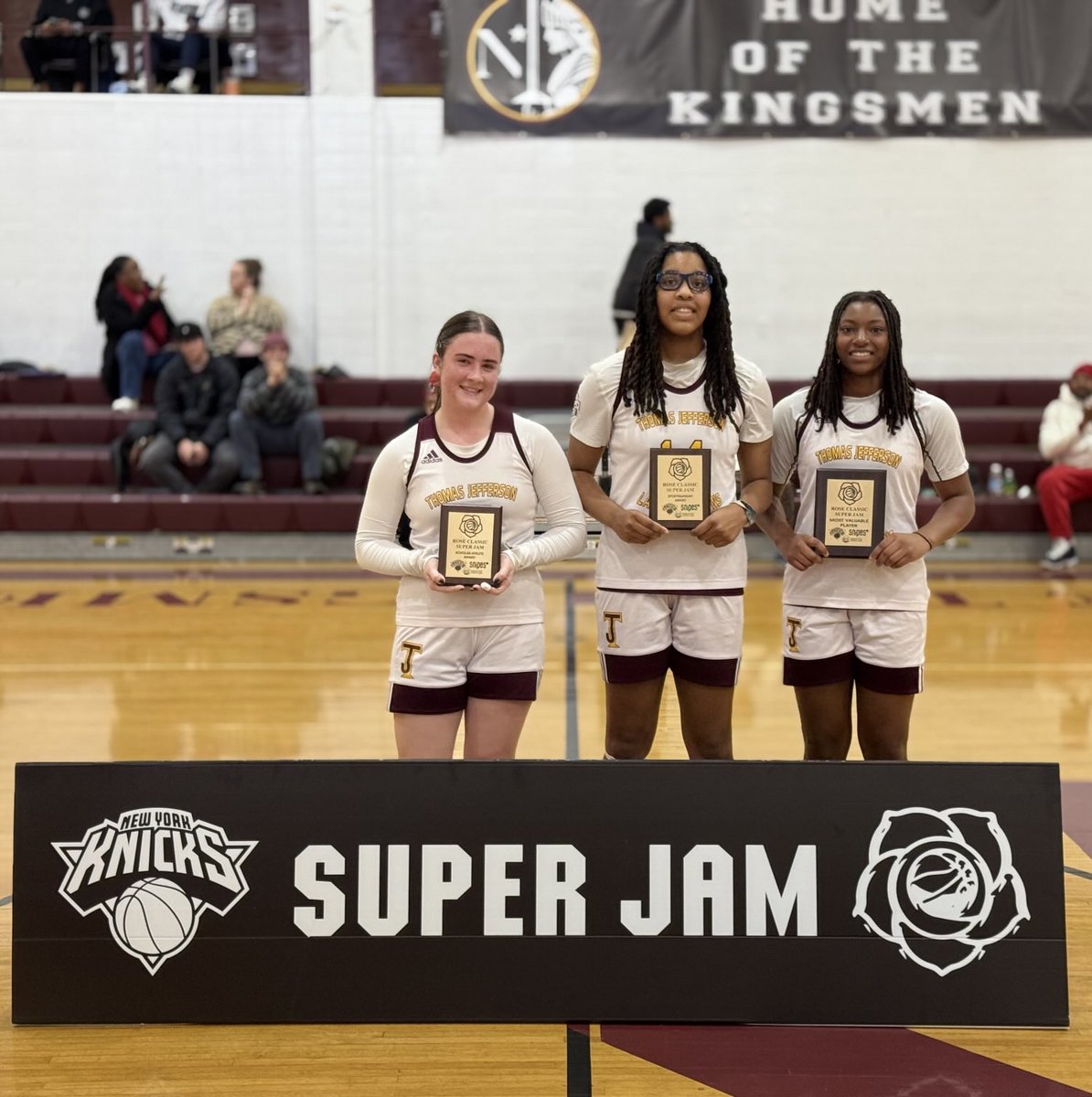 Rose Classic Hoops (@roseclassic) on Twitter photo Thank you to Thomas Jefferson (NC) for coming out and playing in The 2025 Rose Classic Super Jam; and to your MVP, Scholar Athlete & Sportsmanship award winners! Good luck on the rest of your season Ladies!
<a href="/Coach_Toro/">Mike Toro</a> <a href="/NikeNYC/">Nike NYC</a> <a href="/snipes_usa/">SNIPES_USA</a> <a href="/juniorknicks/">Jr. Knicks</a> Thank you to Thomas Jefferson (NC) for coming out and playing in The 2025 Rose Classic Super Jam; and to your MVP, Scholar Athlete & Sportsmanship award winners! Good luck on the rest of your season Ladies!
<a href="/Coach_Toro/">Mike Toro</a> <a href="/NikeNYC/">Nike NYC</a> <a href="/snipes_usa/">SNIPES_USA</a> <a href="/juniorknicks/">Jr. Knicks</a>