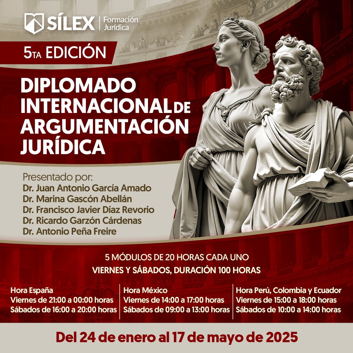 Si no tuvo la oportunidad de asistir al seminario web donde presentamos el Diplomado Internacional de Argumentación Jurídica, 2025 , no se preocupe. Le compartimos la grabación de este evento exclusivo para que descubra las perspectivas únicas que hacen de este diplomado una