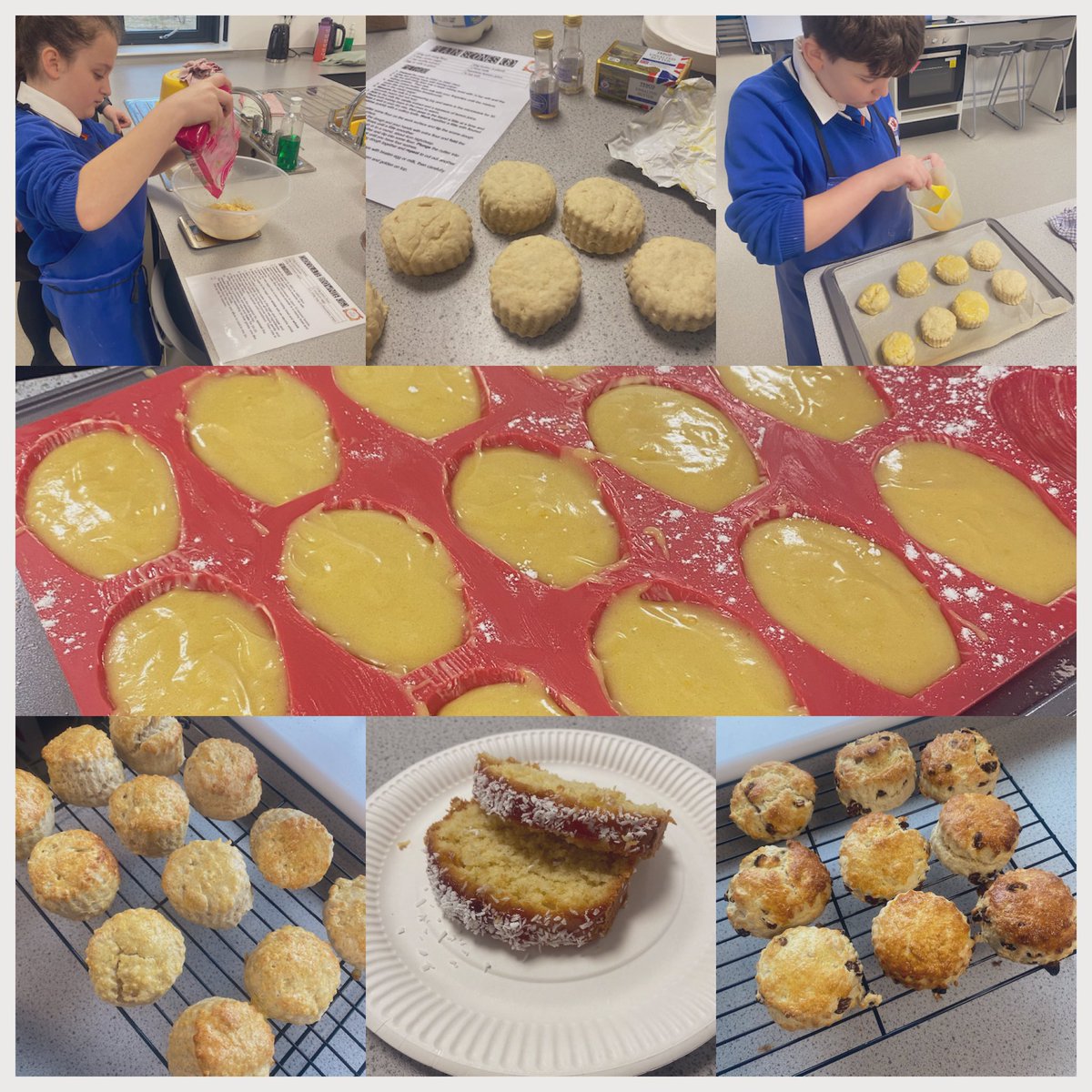We had a super busy morning in bakery with around 25 orders. On the menu we had scones, jam &amp; coconut cake, brownies and madeleines. We’re so grateful for the support off staff &amp; nothing beats cake Monday @WHSdog <a href="/WhitmoreHigh/">Whitmore High School</a> <a href="/WhitmoreALN/">WhitmoreHighSchoolALN</a>