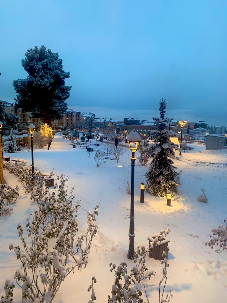 #Stepanakert: 3 years ago this day. 
Now, the square in the picture has been destroyed and demolished by #Aliyev's regime, as well as the building of <a href="/Artsakh_Parl/">Artsakh Parliament</a> where this picture was taken. 
#Artsakh #NagornoKarabakh #Armenia