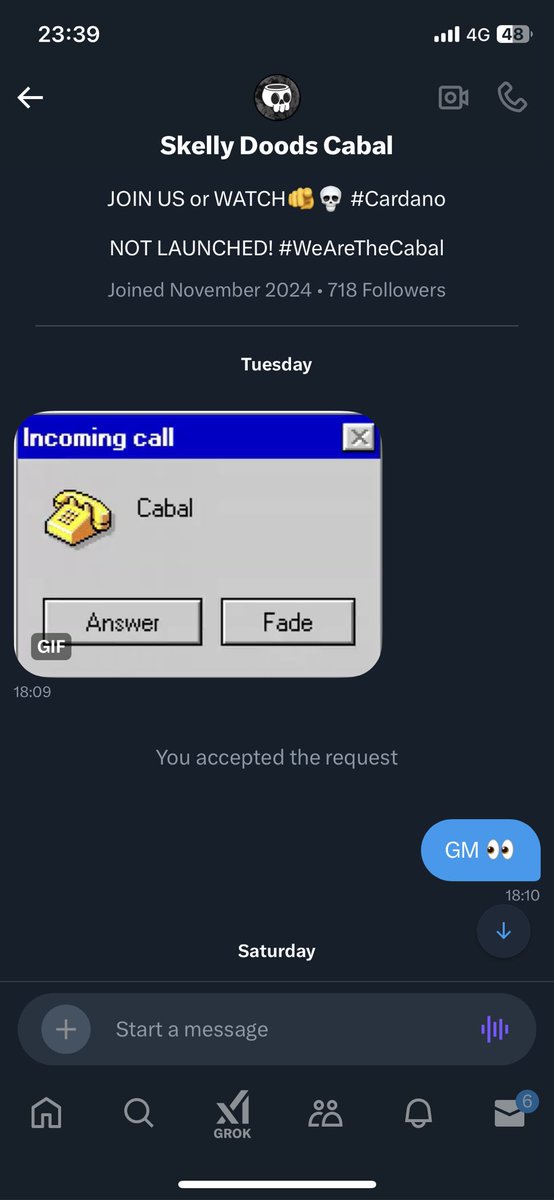 #WeAreTheCabal they called me👀
I think I’m going to answer this one. Could be very important 😅
