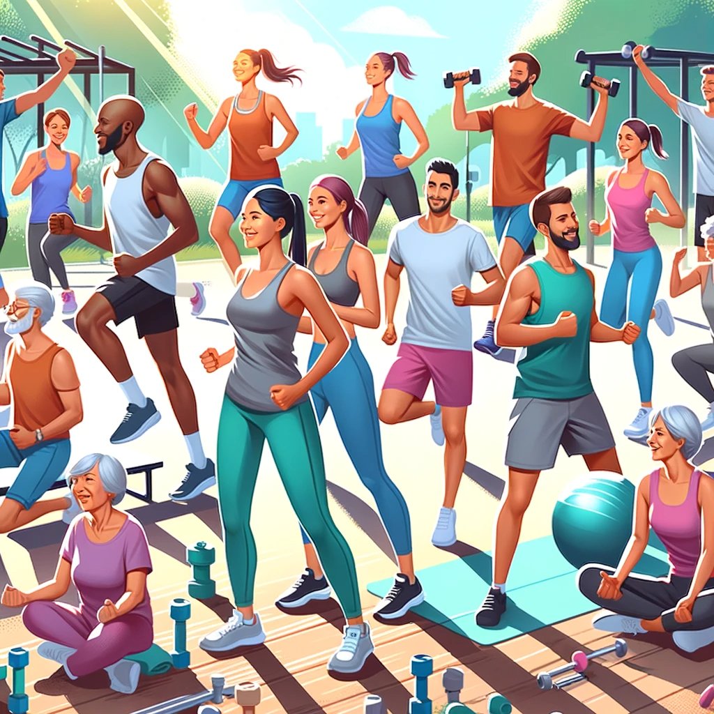 whatishealthok's tweet photo. Fitness is better together! ๐ช๐ This diverse group proves that exercise strengthens both the body and the community. Letโs move, connect, and thrive! ๐ณโจ #PhysicalHealth #SocialWellness #DiversityInFitness #ExerciseTogether https://t.co/kxiIfF2fe0