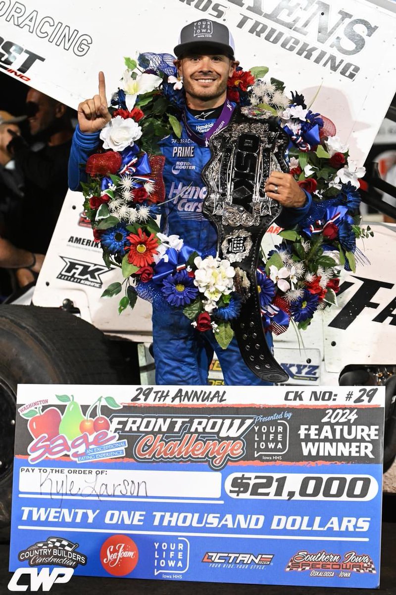 oskychallenges.com (@oskychallenges) on Twitter photo Congratulations to our 3x Front Row Challenge Champion <a href="/KyleLarsonRacin/">Kyle Larson</a> on another <a href="/cbnationals/">Chili Bowl Nationals</a> win!🏆
Another Monday Funday coming Aug 4th.
The 30th Annual FRC. Tickets on sale now 515-957-0020
Or oskychallenges.com Congratulations to our 3x Front Row Challenge Champion <a href="/KyleLarsonRacin/">Kyle Larson</a> on another <a href="/cbnationals/">Chili Bowl Nationals</a> win!🏆
Another Monday Funday coming Aug 4th.
The 30th Annual FRC. Tickets on sale now 515-957-0020
Or oskychallenges.com