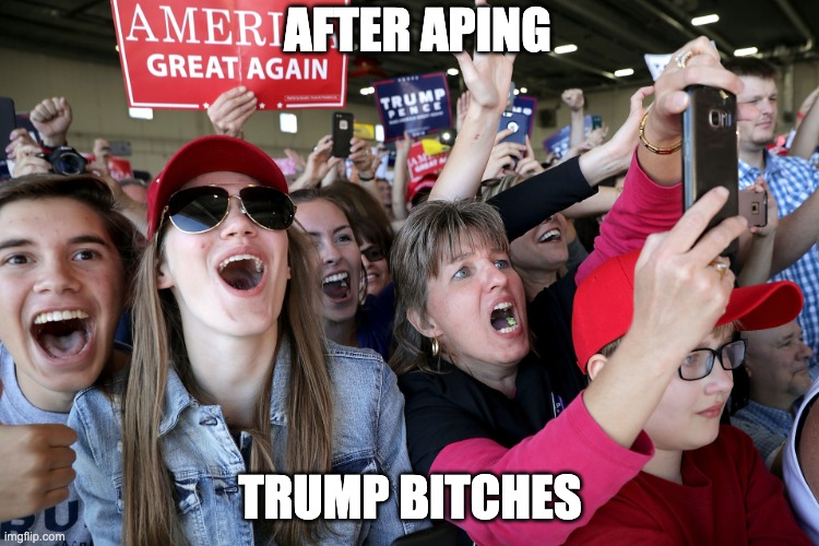 trumpsbitchesol's tweet photo. IM THE FIRST TO APE WHILE IN THE WHITEHOUSE https://t.co/8sc44JREkB