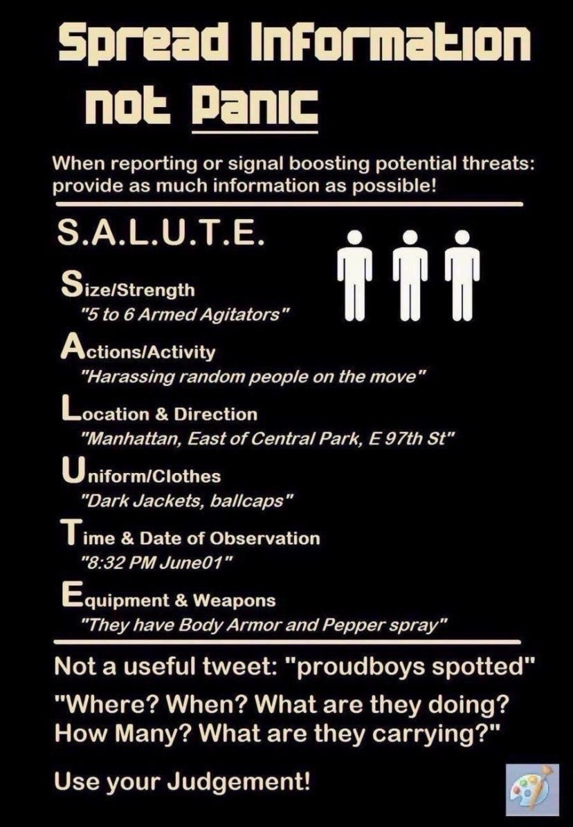 When informing your community, remember  "S.A.L.U.T.E."