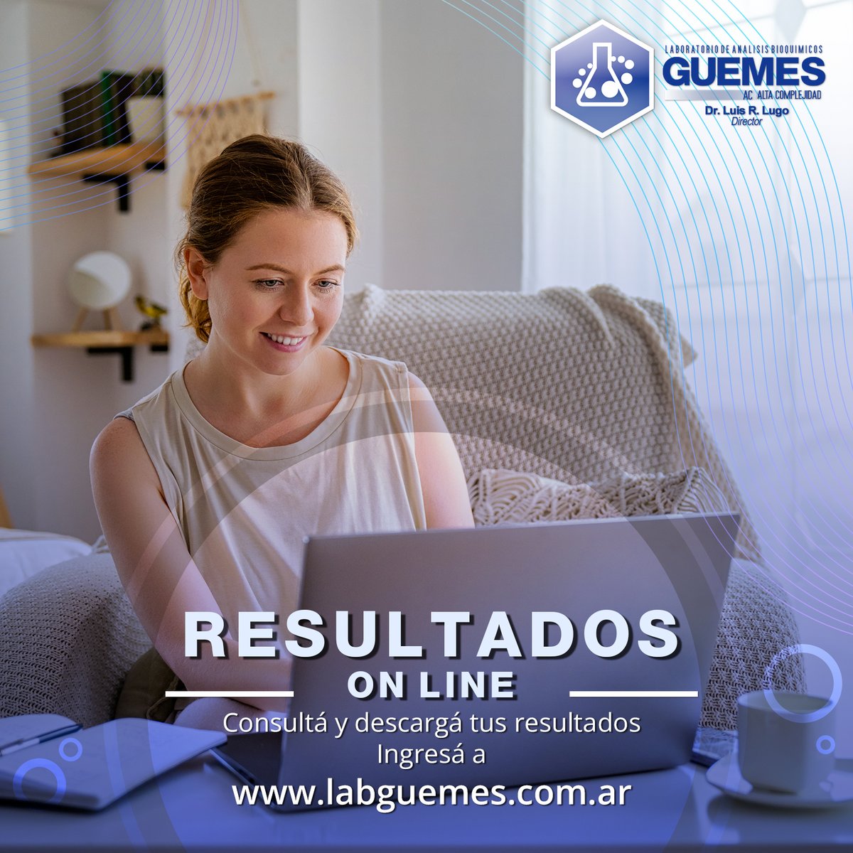 labguemes's tweet photo. 𝐂𝐎𝐍𝐒𝐔𝐋𝐓𝐀 𝐓𝐔𝐒 𝐑𝐄𝐒𝐔𝐋𝐓𝐀𝐃𝐎𝐒 𝐎𝐍 𝐋𝐈𝐍𝐄 𝐘 𝐃𝐄𝐒𝐂𝐀𝐑𝐆𝐀𝐋𝐎𝐒 📷Para hacerlo ingresá en 𝐰𝐰𝐰.𝐥𝐚𝐛𝐠𝐮𝐞𝐦𝐞𝐬.𝐜𝐨𝐦.𝐚𝐫 con tu usuario y contraseña. . . #labguemes #analisisclinicos #laboratorio #resultados #analisis #resultadosonline https://t.co/YHnygIP2ND