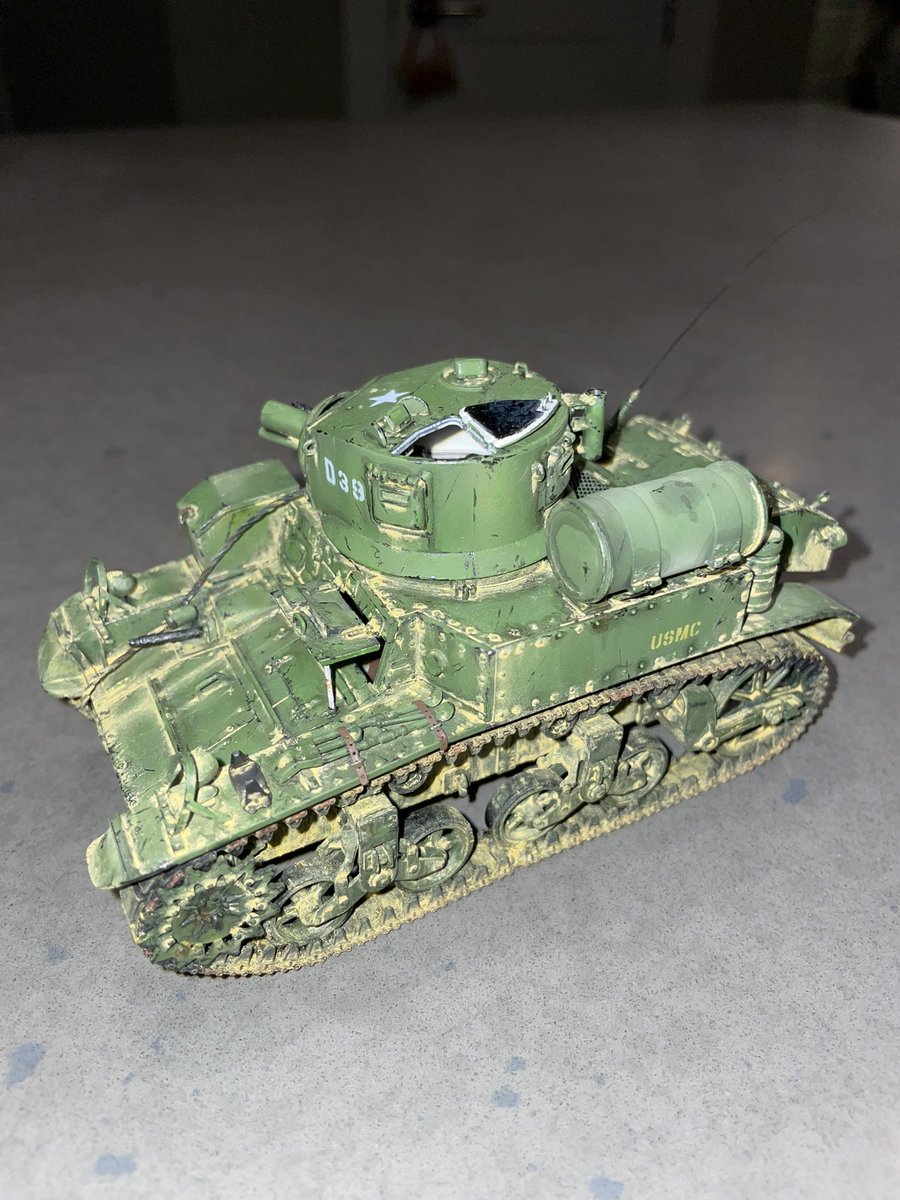 DEFineScale's tweet photo. M3 Satan diorama at the battle of Tinian. Just waiting for the figures in the mail next. https://t.co/oULfaiRDyb