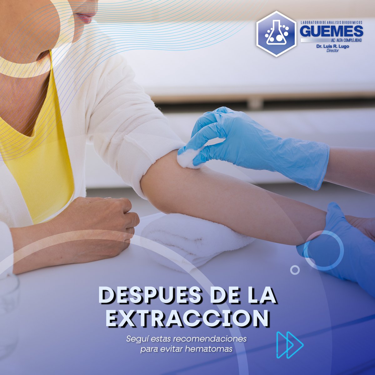 labguemes's tweet photo. 𝐑𝐄𝐂𝐎𝐌𝐄𝐍𝐃𝐀𝐂𝐈𝐎𝐍𝐄𝐒
Luego de la extracción de sangre... 📷
#labguemes #Recomendaciones #consejos
#extraccióndesangre📷
#laboratorio #laboratoriodeanalisis https://t.co/jTR1R5g1Dz