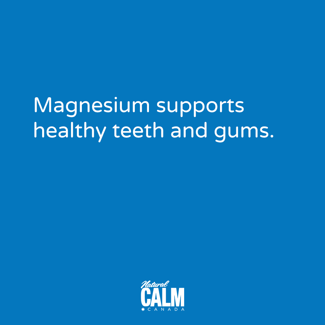 Magnesium supports healthy teeth and gums #magnesiumfacts #magnesium #naturalcalm #bestmagnesium #magnesiumsupplement #magnesiumbenefits
