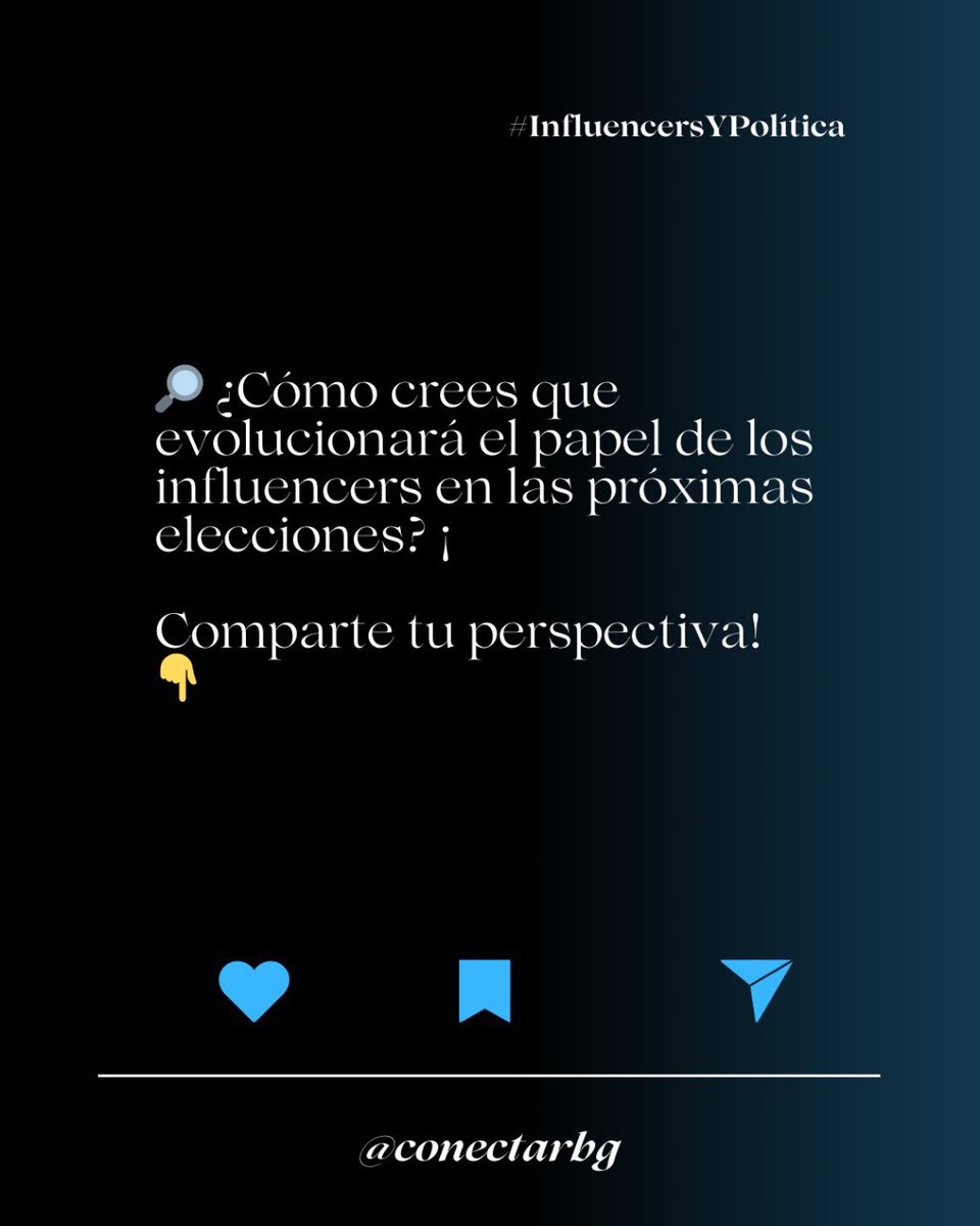 Influencers: el nuevo poder en las elecciones
La política ha cambiado y los influencers son los nuevos protagonistas 🌎📲.

💬 ¿Cómo impactan los influencers en la política de tu país?

#PolíticaDigital 🔹 #InfluencersEnPolítica 🔹 #EstrategiaElectoral 🔹
