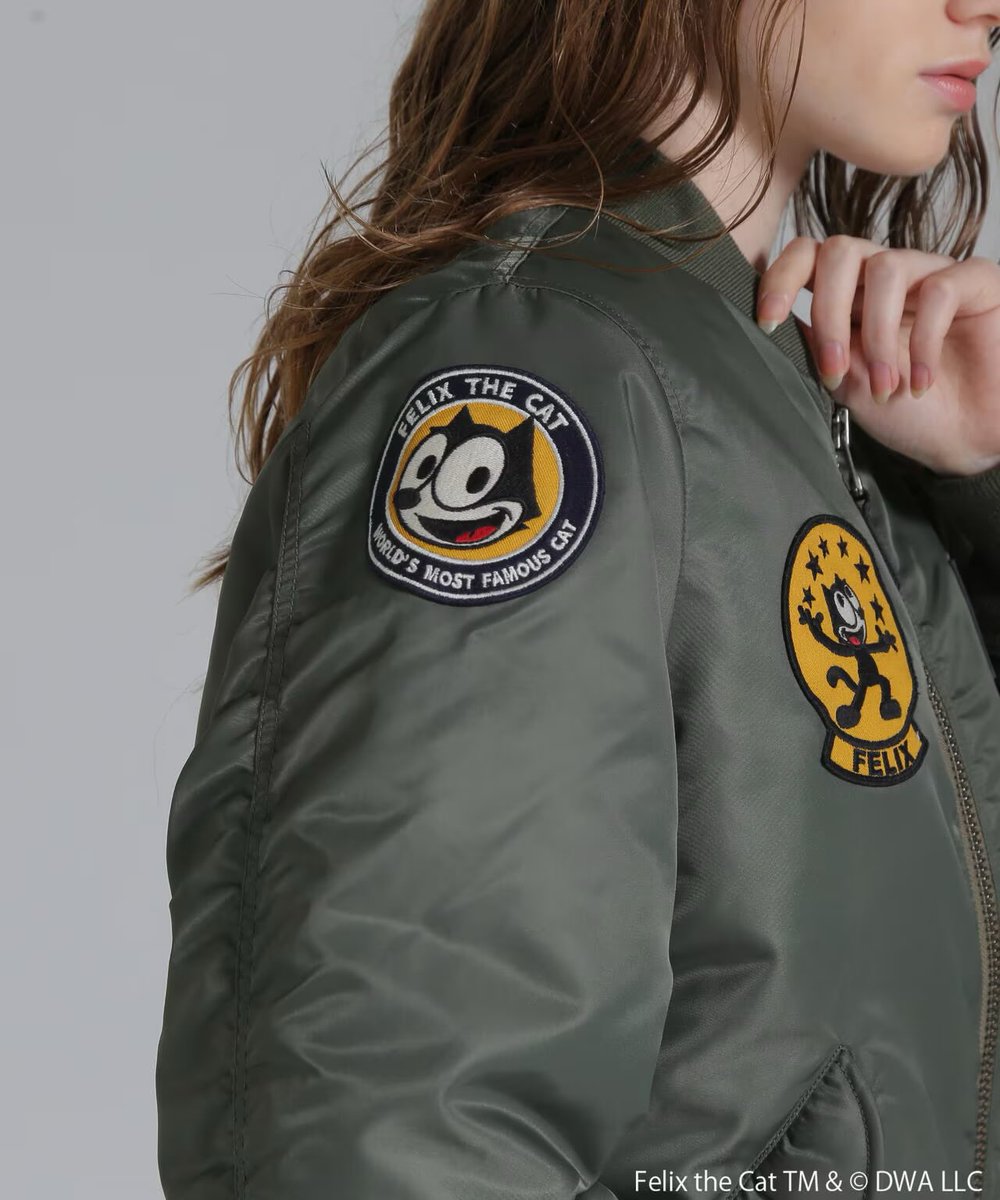 usonlinestore's tweet photo. 《AVIREX×FELIX》 L-"FELIX THE CAT" MA-1/
アヴィレックス×フェリックス MA-1
⁡
NO. 7835152604
COLOR:olive
SIZE: S.M
PRICE: ¥ 41,800（税込）

#avirex #b2nd #beaver #garden #lhp#royalflash #schott#manastash https://t.co/zgvDyQXOGd