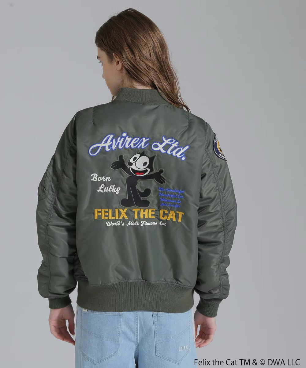 usonlinestore's tweet photo. 《AVIREX×FELIX》 L-"FELIX THE CAT" MA-1/
アヴィレックス×フェリックス MA-1
⁡
NO. 7835152604
COLOR:olive
SIZE: S.M
PRICE: ¥ 41,800（税込）

#avirex #b2nd #beaver #garden #lhp#royalflash #schott#manastash https://t.co/zgvDyQXOGd
