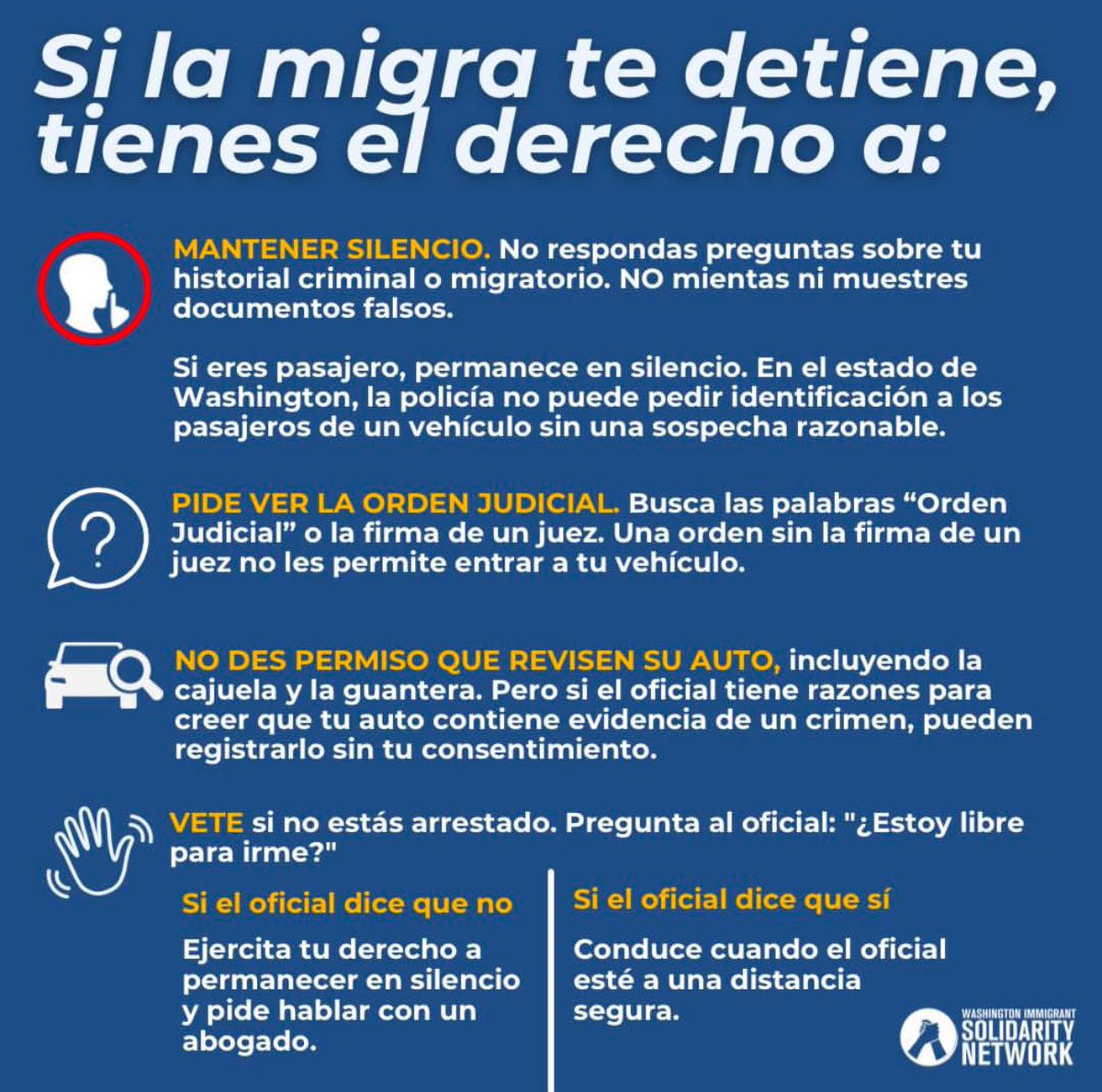 DefyTheRight's tweet image. No matter your immigration status, it’s important for you to know your rights if you ever have an encounter with an immigration enforcement agency like ICE