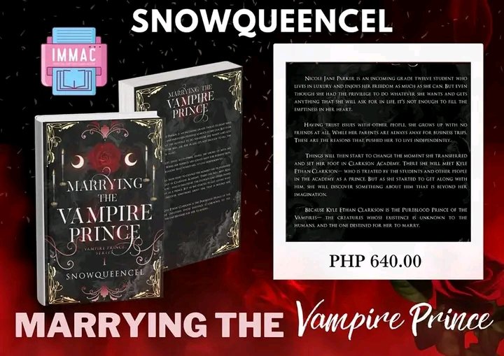 snowqueencel's tweet photo. My first vampire story is now a published book under Immac PPH! 💙 Click the link below for more details and to place your order on Shopee.

Shopee link: https://t.co/xwCV3p1oYD

To avail the SRP, kindly message the Thinking Shoppe FB page 😊 https://t.co/mvFsROBDJJ