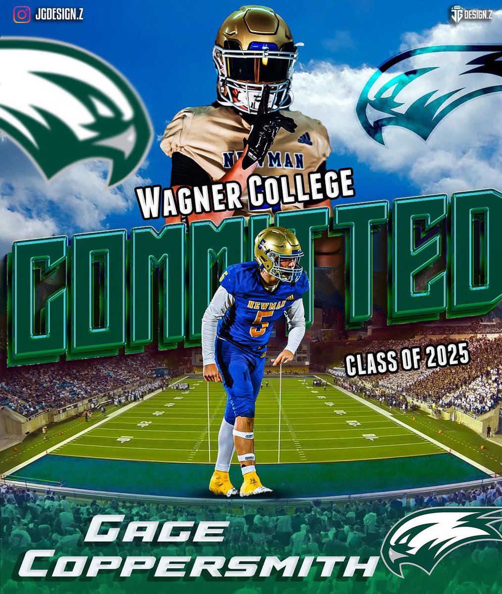 Gage Coppersmith (@coppersmithgage) on Twitter photo I am super exited and blessed to announce my commitment to <a href="/Wagner_Football/">Wagner College Football</a> ! Thanks to all
My friends, family, and coaches. ALL GLORY TO GOD! <a href="/CoachCzeluz/">Coach Joe Czelusniak</a> <a href="/tommasella/">Tom Masella</a> <a href="/Wagner_Football/">Wagner College Football</a> <a href="/CoachPart/">Ryan Partridge</a>
<a href="/JackDan55847282/">Jack Daniels</a> I am super exited and blessed to announce my commitment to <a href="/Wagner_Football/">Wagner College Football</a> ! Thanks to all
My friends, family, and coaches. ALL GLORY TO GOD! <a href="/CoachCzeluz/">Coach Joe Czelusniak</a> <a href="/tommasella/">Tom Masella</a> <a href="/Wagner_Football/">Wagner College Football</a> <a href="/CoachPart/">Ryan Partridge</a>
<a href="/JackDan55847282/">Jack Daniels</a>