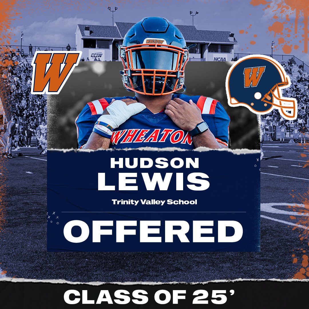 Hudson (@hudsonlewis59) on Twitter photo AGTG After a great conversation with <a href="/HouckCoach/">CoachHouck</a> I’m blessed to receive my first offer from <a href="/WheatonFB/">Wheaton Football</a>.
<a href="/CoachMMorrison/">Matt Morrison</a> <a href="/coach_mcarlson/">Michael Carlson</a> AGTG After a great conversation with <a href="/HouckCoach/">CoachHouck</a> I’m blessed to receive my first offer from <a href="/WheatonFB/">Wheaton Football</a>.
<a href="/CoachMMorrison/">Matt Morrison</a> <a href="/coach_mcarlson/">Michael Carlson</a>