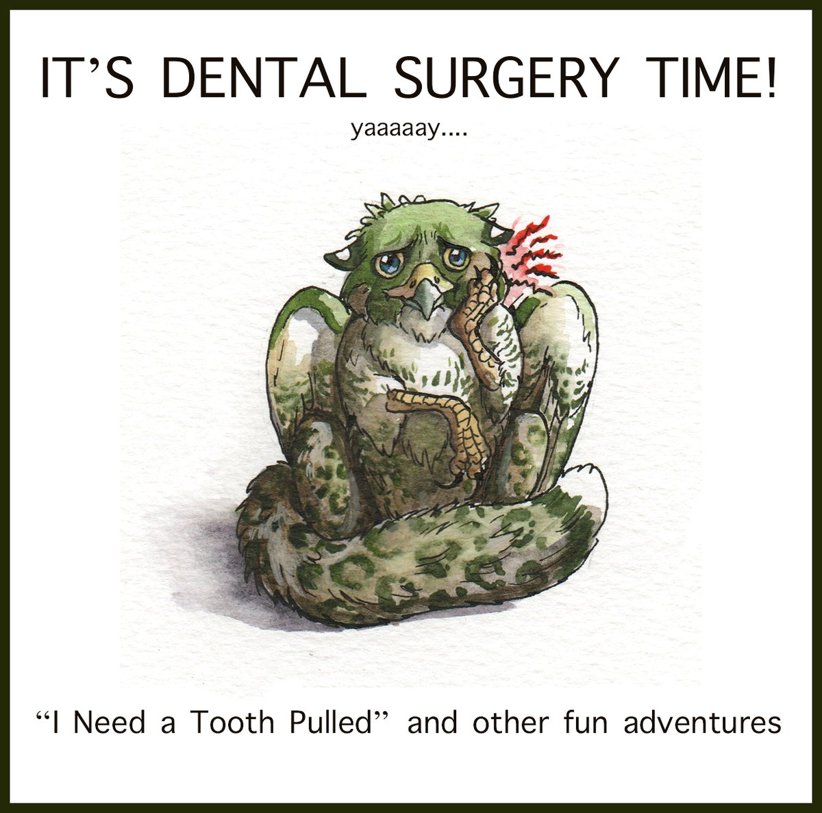 brendalyonsart's tweet image. Well this sucks. 39 years on this earth and I finally get a cavity, but this time it&apos;s a resorption that goes all the way to my jawbone. Surgery time!

This is going to cost way more than I can realistically pay, so I&apos;m gonna try to raise funds (details in comments below) -