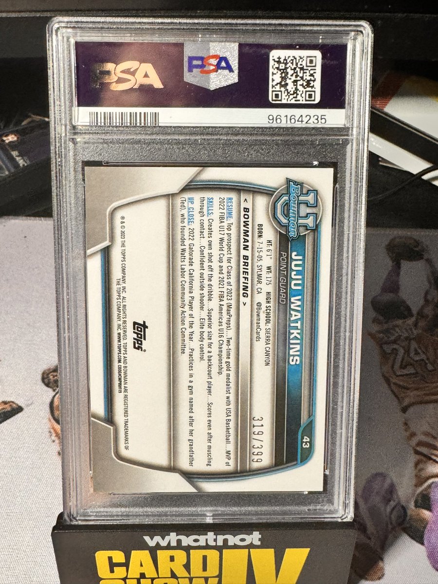 Juju Watkins /399 PSA 10
$300 obo