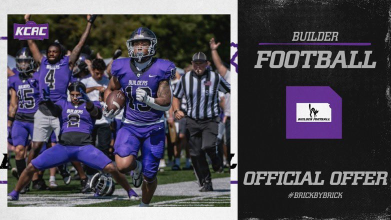 FiscusMicah's tweet photo. After an amazing visit, I am grateful to receive an offer from @BuilderFootball @CoachStrongSC @CoachGriffSC https://t.co/Lvkfa6ZSDA