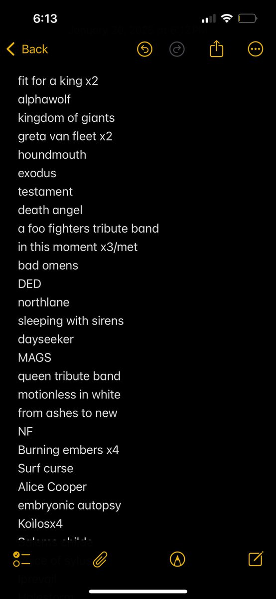 b1oodym0th's tweet photo. My current concerts I’ve attended I have four more already planned this year 😌 https://t.co/mo0g1LCmpG