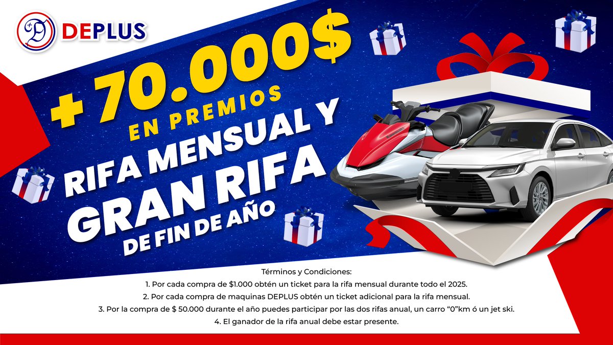 deplusworld's tweet photo. Son mas de 70.000$ en premios a repartir.
No te quedes por fuera, visitanos, compra, participa y gana los premios que #DEPLUS trae para ti 
#Giveaway #miami #usa #DEPLUSWORLD https://t.co/84I2FzFnrE