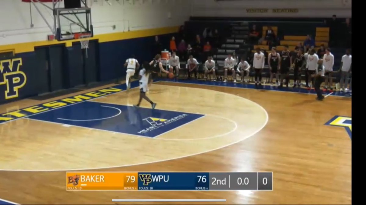 NAIA Hoops Report (@naiahoopsreport) on Twitter photo Heart of America | FINAL
No. 8 <a href="/BU_Hoops/">Baker Men’s Basketball</a> 79
William Penn 76
Baker survives a midafternoon scare as they come back from down 13 early and get a tough road win! It's Baker's NAIA leading, 15th straight win!
Noah Rigatuso 24pts | 9rebs
Ty Henry 22pts | 6rebs | 2assts Heart of America | FINAL
No. 8 <a href="/BU_Hoops/">Baker Men’s Basketball</a> 79
William Penn 76
Baker survives a midafternoon scare as they come back from down 13 early and get a tough road win! It's Baker's NAIA leading, 15th straight win!
Noah Rigatuso 24pts | 9rebs
Ty Henry 22pts | 6rebs | 2assts