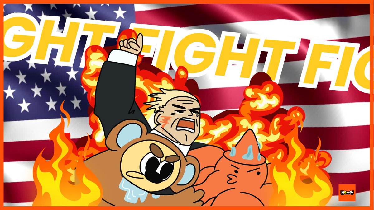 A message from the world of Infomon!
Congrats to Mr. MAGA on officially becoming the President of the United States! 🎉✨

How would Mr. MAGA govern the world of Infomon?
(I’m guessing it’ll be... 👀)