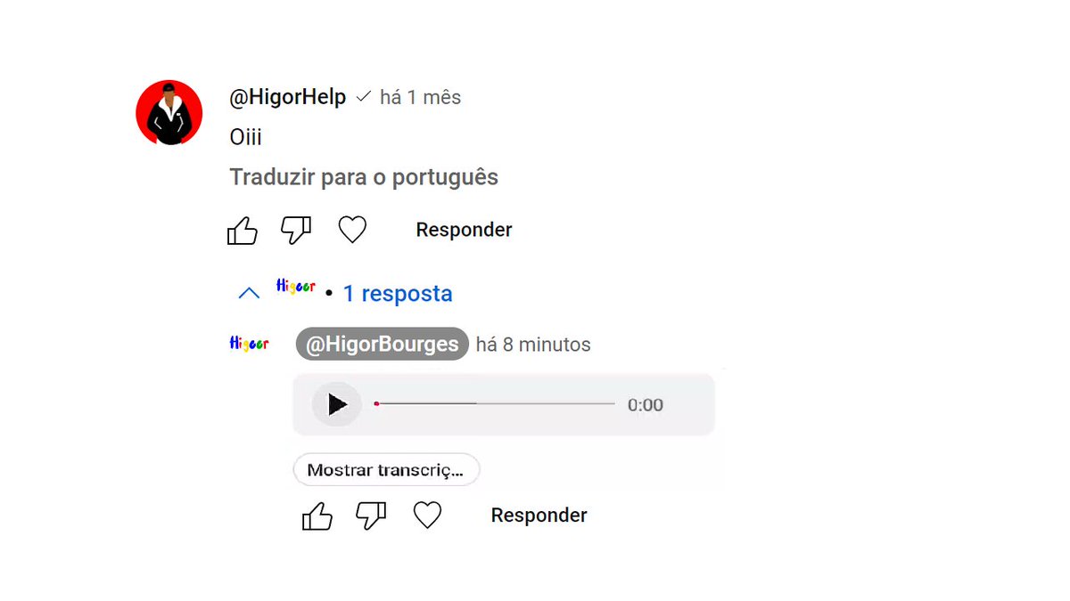 Em breve, comentários por voz no YouTube🎙️

O YouTube começou a experimentar um recurso que permite aos criadores de conteúdo responder comentários por voz.

A novidade em teste, está disponível apenas para um grupo limitado de criadores que utilizam dispositivos iOS.