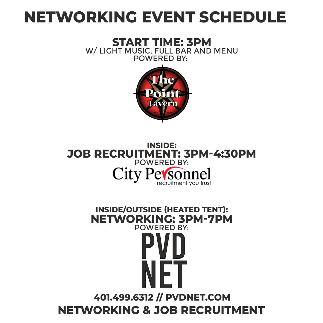 PVDNetworking's tweet image. Our schedule!!