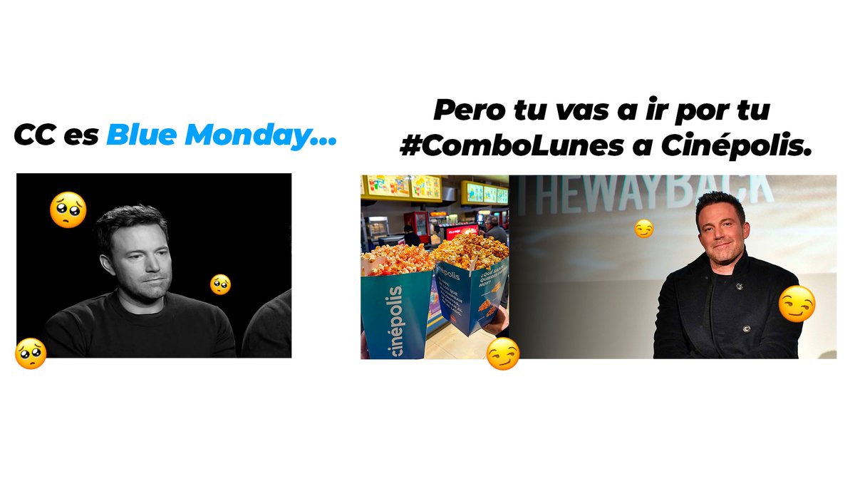 Cinepolis's tweet photo. ¡Aquí no hay #BlueMonday, aquí puro #HappyLunes con un #ComboLunes! 🎬✨💝 https://t.co/UFPxczAuml