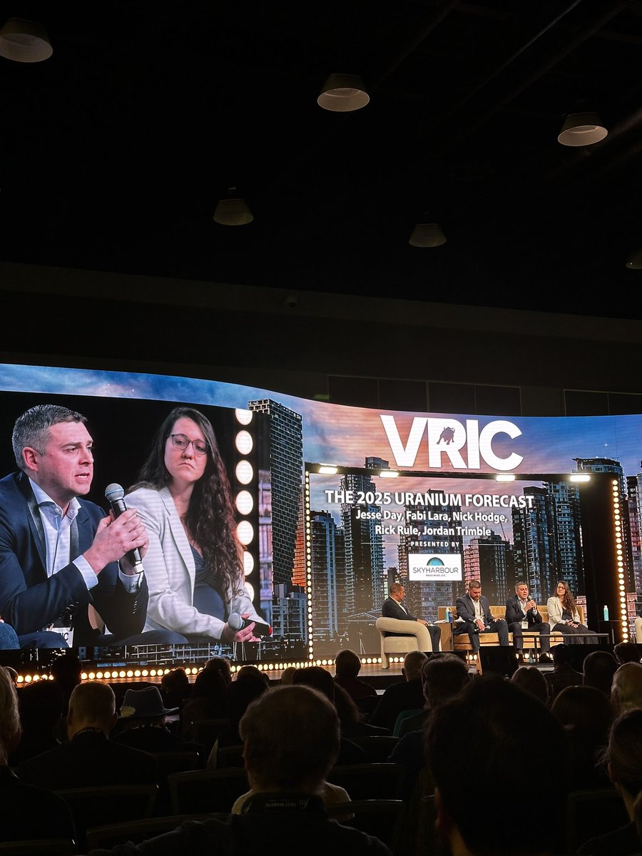 CEO <a href="/JordanPTrimble/">Jordan Trimble</a> leading the uranium panel at the Vancouver Resource Investment Conference! 

The panel is diving into the compelling uranium supply/demand fundamentals, and the current state of the overall uranium market! ⚛️

$SYH $SYHBF