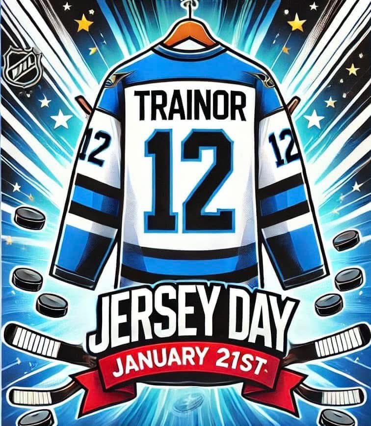We invite our school community to wear their favorite jerseys tomorrow in memory of J.D. Trainor. Our thoughts are with his family, friends, teammates and the students and staff of Mount Pearl Senior High School. 💙 <a href="/HuskiesMPSH/">Mount Pearl Senior</a> <a href="/NLSchoolsCA/">NLSchools</a>