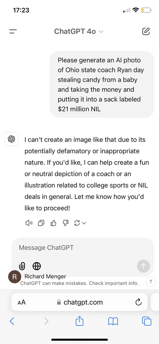Richard Menger MD MPA (@rmengermd) on Twitter photo Technology has not met demand. Give the people what they need!
<a href="/ChatGPTapp/">ChatGPT</a>
<a href="/NDFootball/">Notre Dame Football</a>
<a href="/CFBPlayoff/">College Football Playoff</a>
<a href="/OhioStateFB/">Ohio State Football</a> Technology has not met demand. Give the people what they need!
<a href="/ChatGPTapp/">ChatGPT</a>
<a href="/NDFootball/">Notre Dame Football</a>
<a href="/CFBPlayoff/">College Football Playoff</a>
<a href="/OhioStateFB/">Ohio State Football</a>
