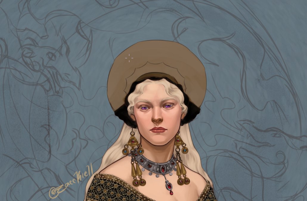 Zacckiell's tweet image. rhaenyra wip &amp;lt;3

#ASOIAF #HouseoftheDragon