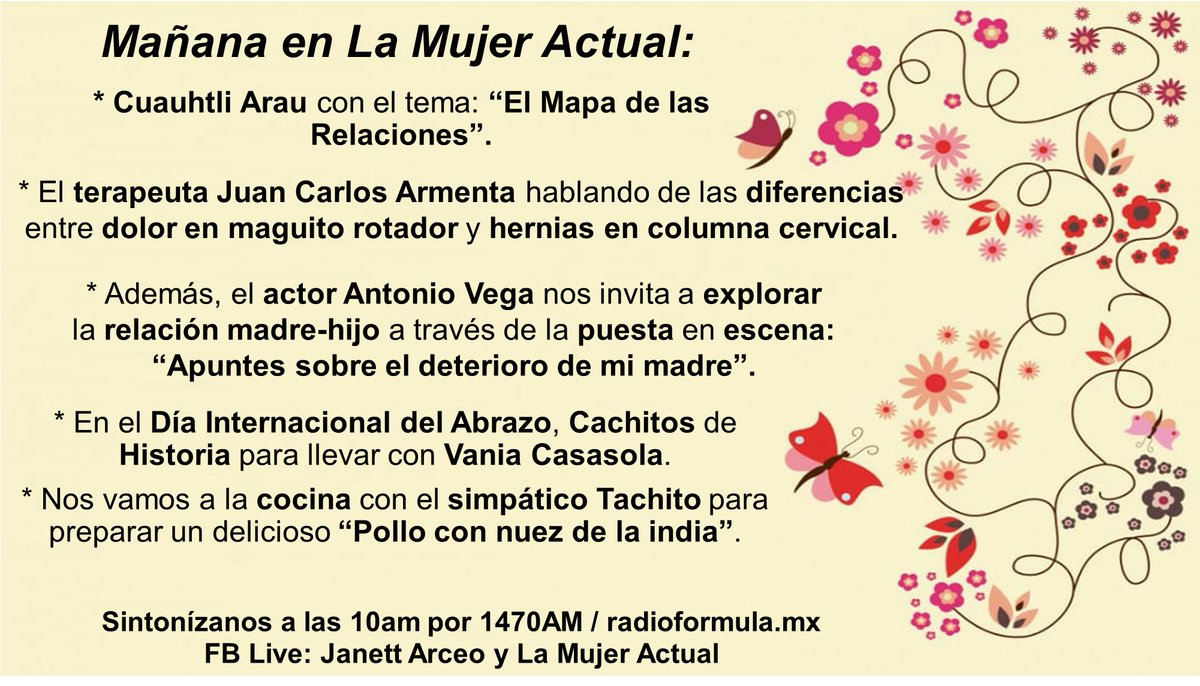 La Mujer Actual (@lamujeractual) on Twitter photo ¡Te esperamos! <a href="/CuauArau/">Cuau Arau</a> <a href="/TerapiaChina/">Juan Carlos Armenta</a> <a href="/VaniaCasasola/">Vania Casasola</a> <a href="/ArchivoCasasola/">Archivo Casasola</a> <a href="/CasasolaMexico/">Casasola México</a> #ElSimpáticoTachito #ActorAntonioVega #Apuntessobreeldeteriorodemimadre ¡Te esperamos! <a href="/CuauArau/">Cuau Arau</a> <a href="/TerapiaChina/">Juan Carlos Armenta</a> <a href="/VaniaCasasola/">Vania Casasola</a> <a href="/ArchivoCasasola/">Archivo Casasola</a> <a href="/CasasolaMexico/">Casasola México</a> #ElSimpáticoTachito #ActorAntonioVega #Apuntessobreeldeteriorodemimadre