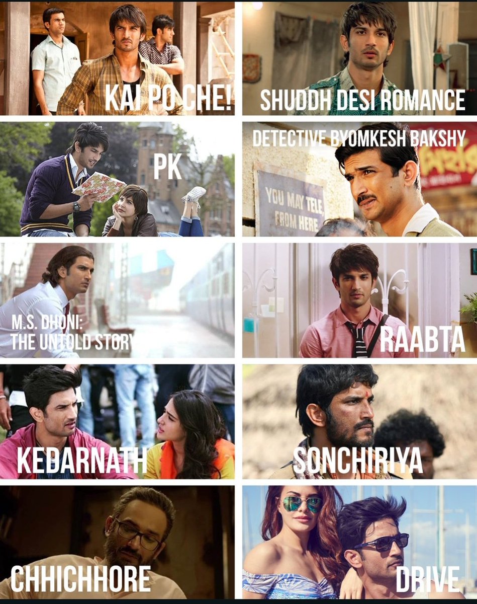 The Movies
       You Love 
 To Watch Again-N-Again!! 

Sushant Day ✨❤
#SushantMoon2025 
#SushantSinghRajput