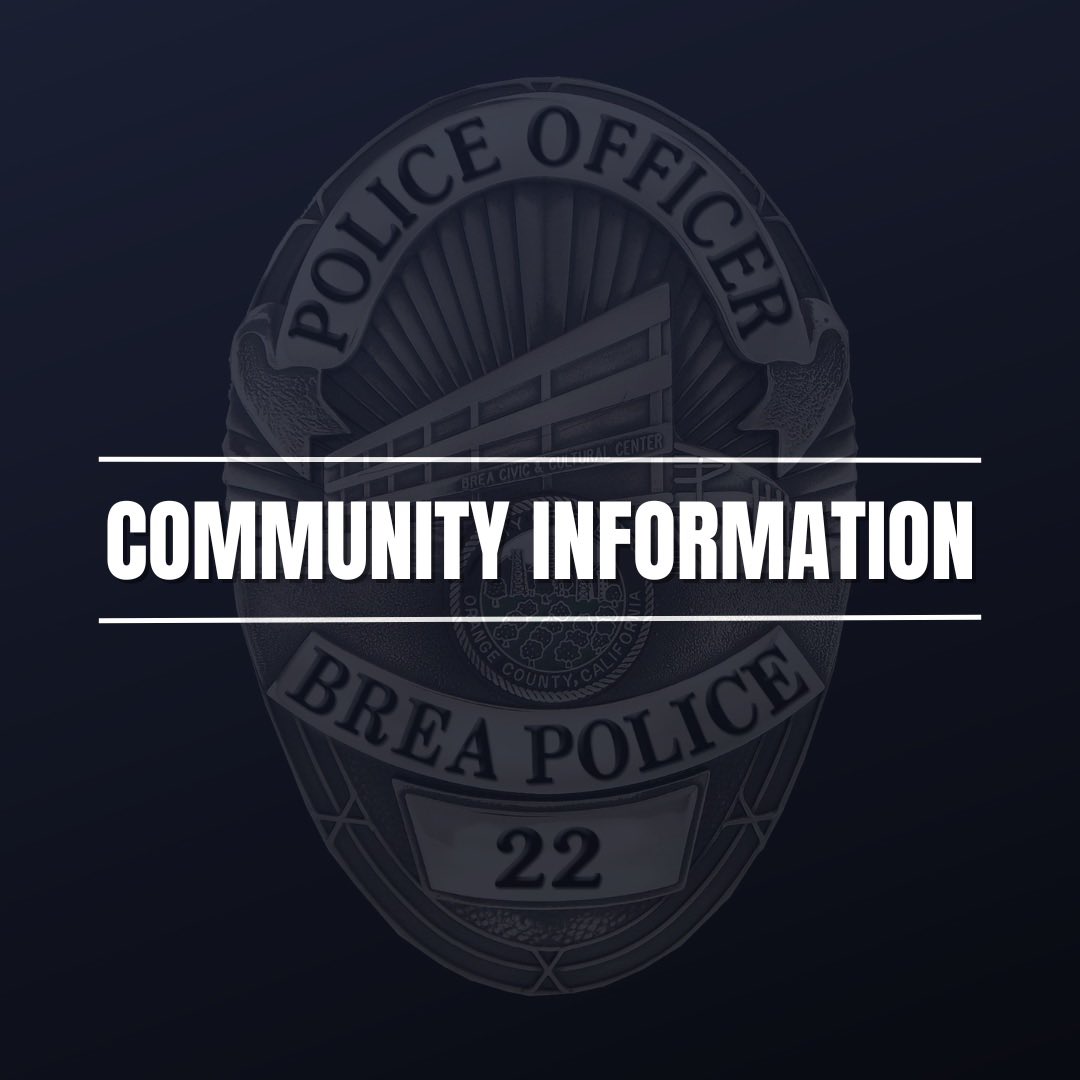 Brea Police Dept tweet media