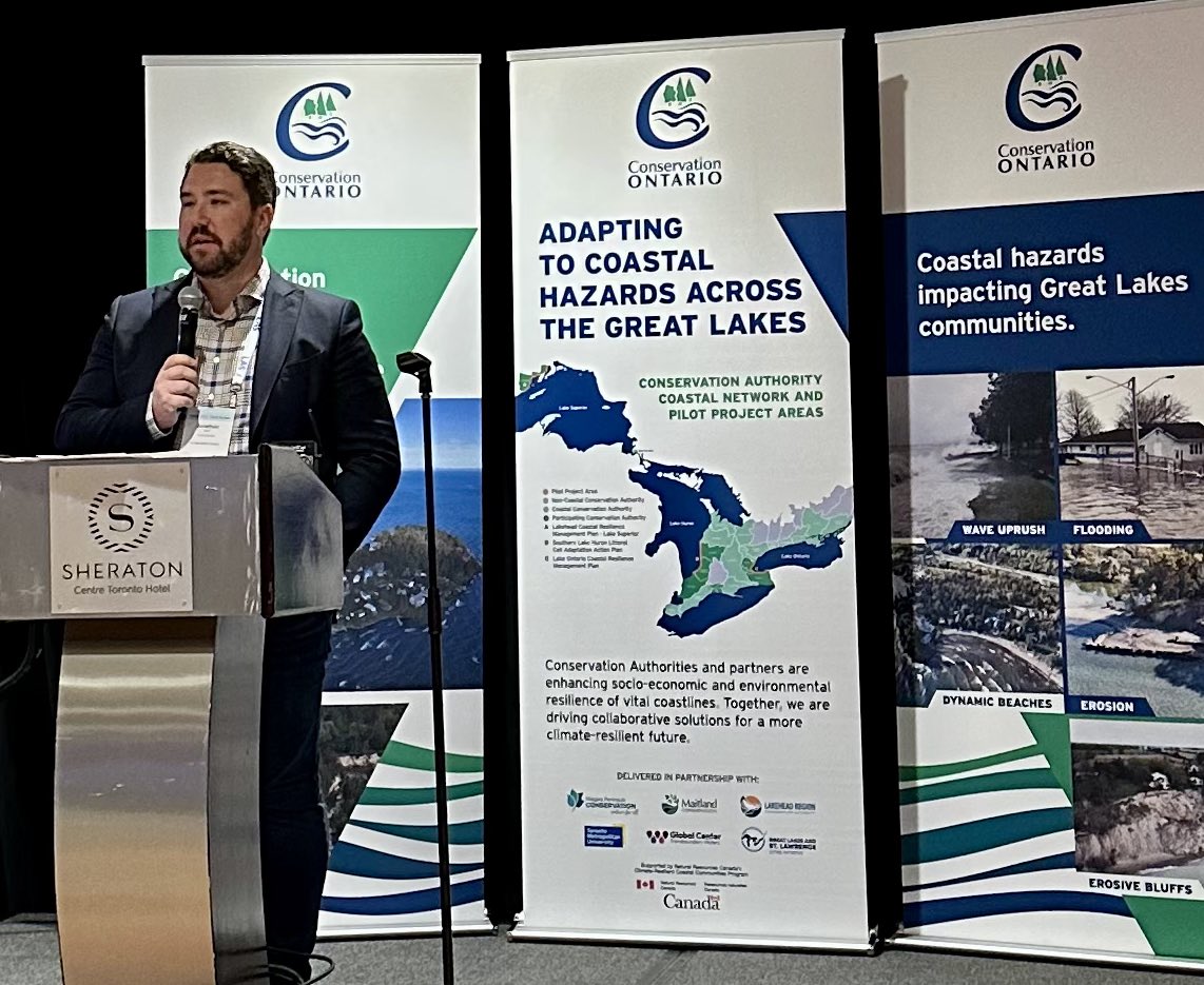J_Scott_'s tweet image. As eyes were south of the border, today at the @ROMA_Ont conference, @conont announced a $3.1-million funding agreement between @NRCan, local conservation authorities, @TorontoMet and our other partners to help protect the coastlines of our Great Lakes. #onpoli #cdnpoli