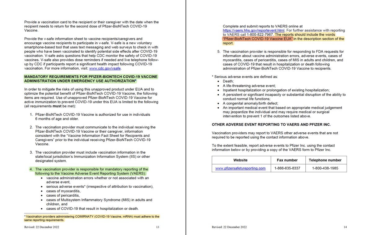 FracturedFairy_'s tweet photo. @Fynnderella1 There is for personal injury claims. Those injured and killed deserve restitution. Nearly all the jabbers were liable because they didn't read the Fact Sheets &amp; follow the mandatory SAE reporting requirements. Only ~8000 VAERS reports contain the mandatory verbiage. https://t.co/CYXuHkSMol