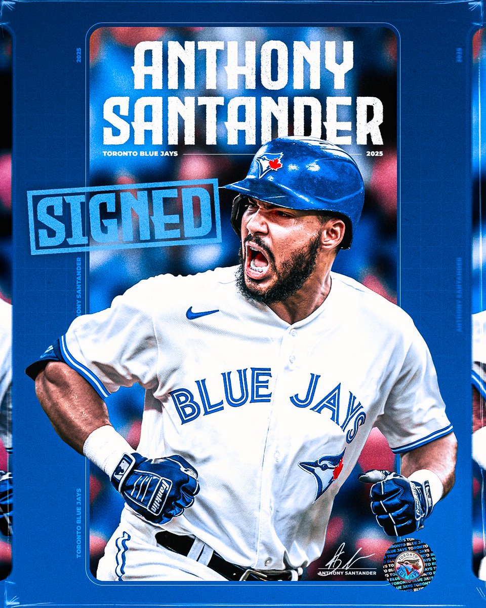 Tony Taters to Toronto 🇨🇦

OFFICIAL: We've signed All-Star and Silver Slugger Anthony Santander to a five-year contract!