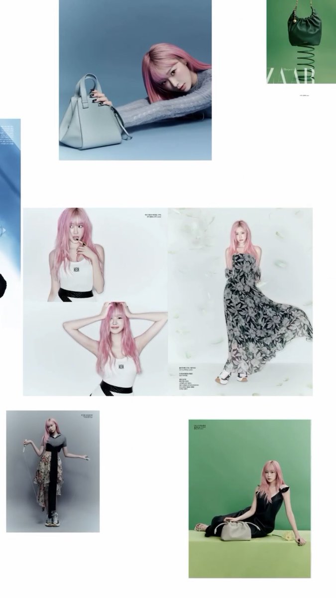 aespa GISELLE x LOEWE for Harper's BAZAAR Korea.